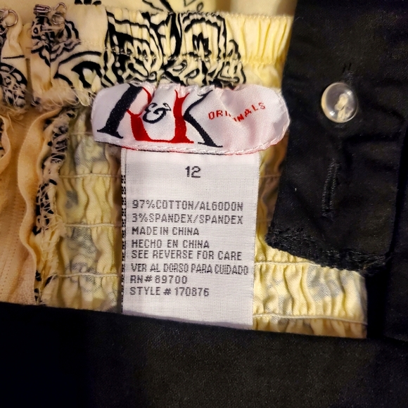 R & K Beige and Black Paisely woman Dress - Picture 7 of 7